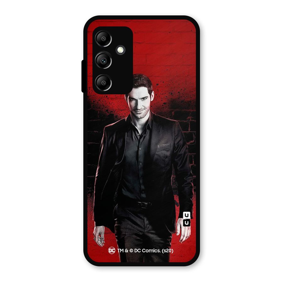 Lucifer Morningstar Wings Shadow Metal Back Case for Galaxy A14 5G