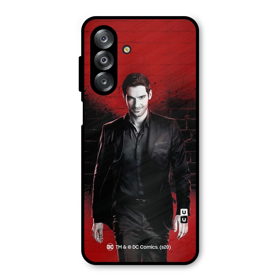 Lucifer Morningstar Wings Shadow Metal Back Case for Galaxy A26