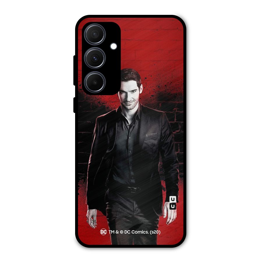Lucifer Morningstar Wings Shadow Metal Back Case for Galaxy A35