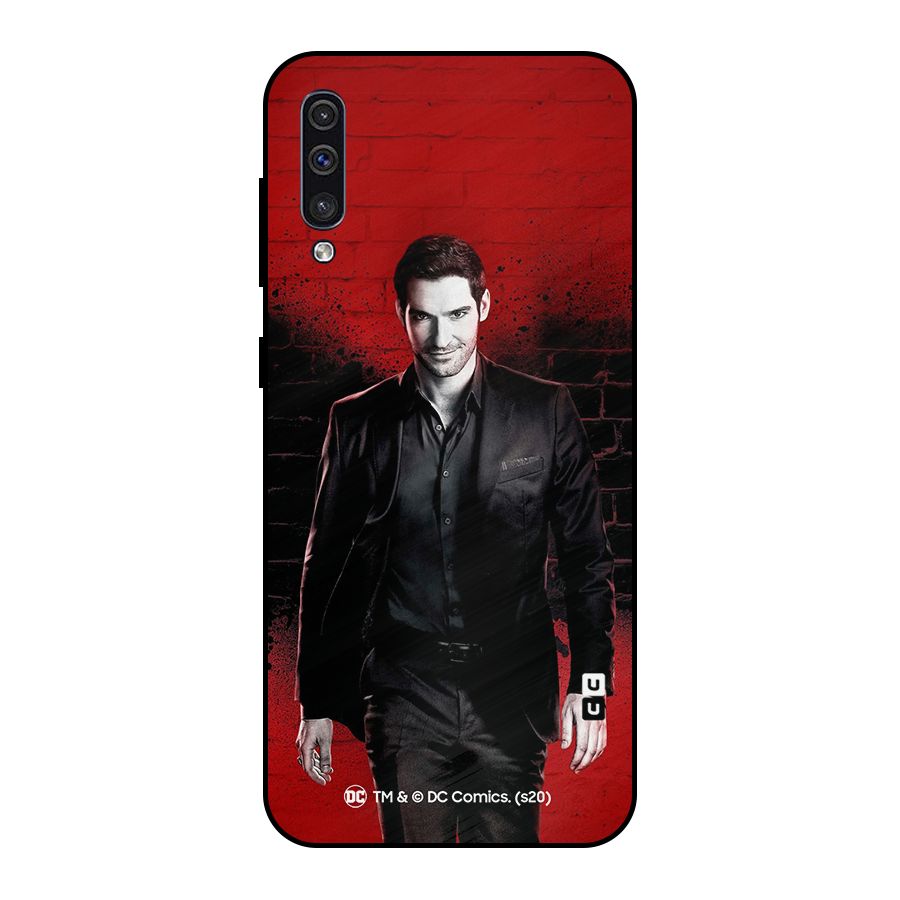 Lucifer Morningstar Wings Shadow Metal Back Case for Galaxy A50s