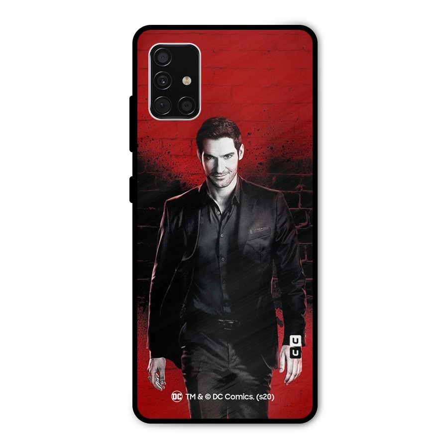 Lucifer Morningstar Wings Shadow Metal Back Case for Galaxy A51