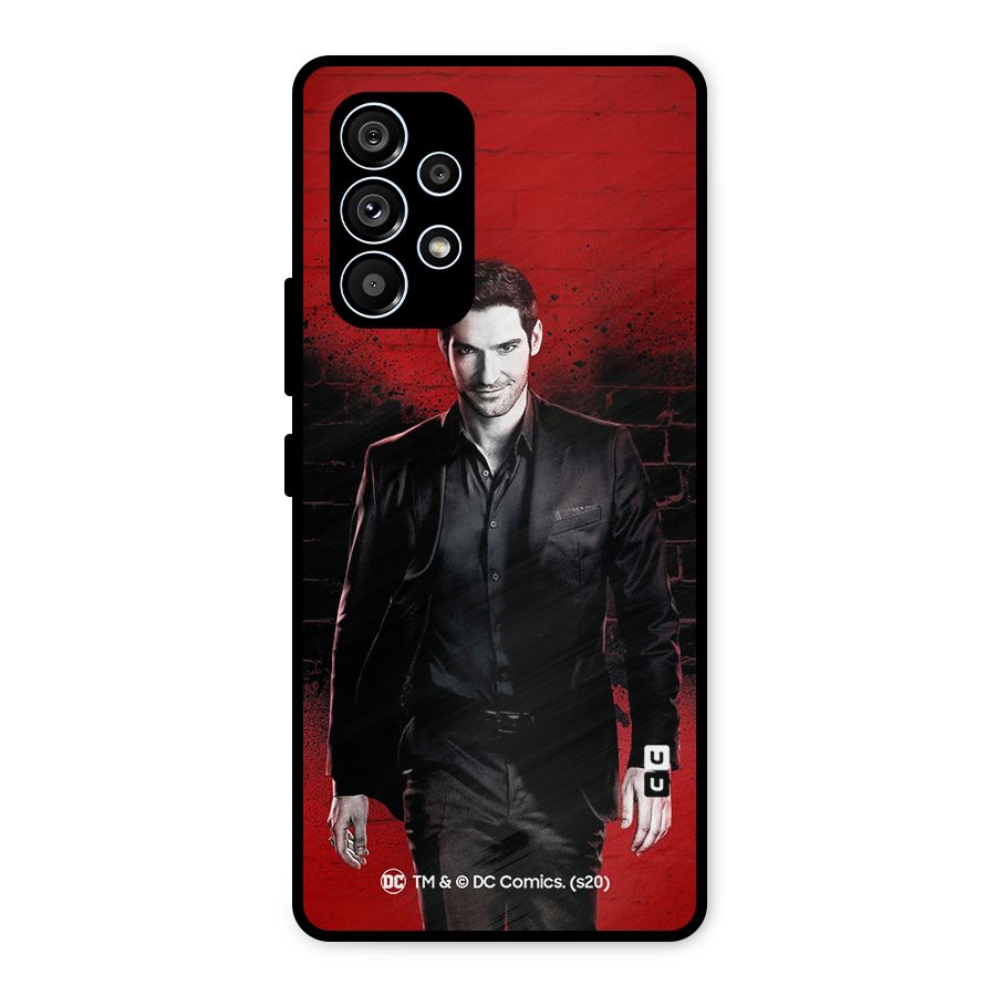 Lucifer Morningstar Wings Shadow Metal Back Case for Galaxy A53 5G