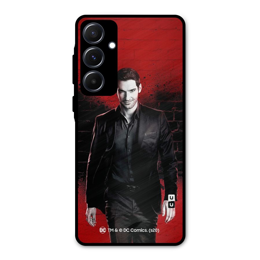 Lucifer Morningstar Wings Shadow Metal Back Case for Galaxy A55