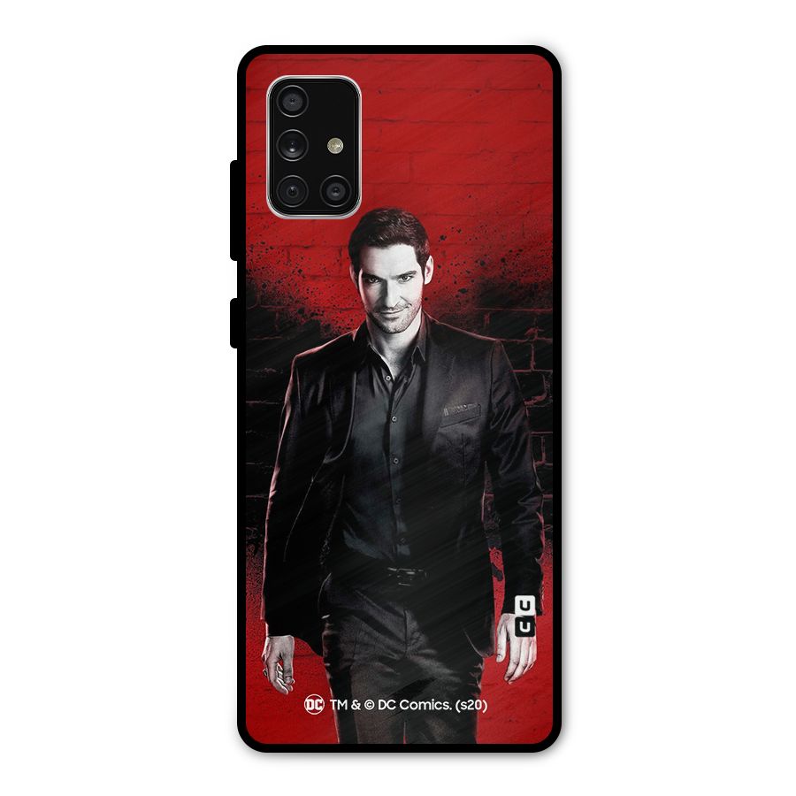 Lucifer Morningstar Wings Shadow Metal Back Case for Galaxy A71