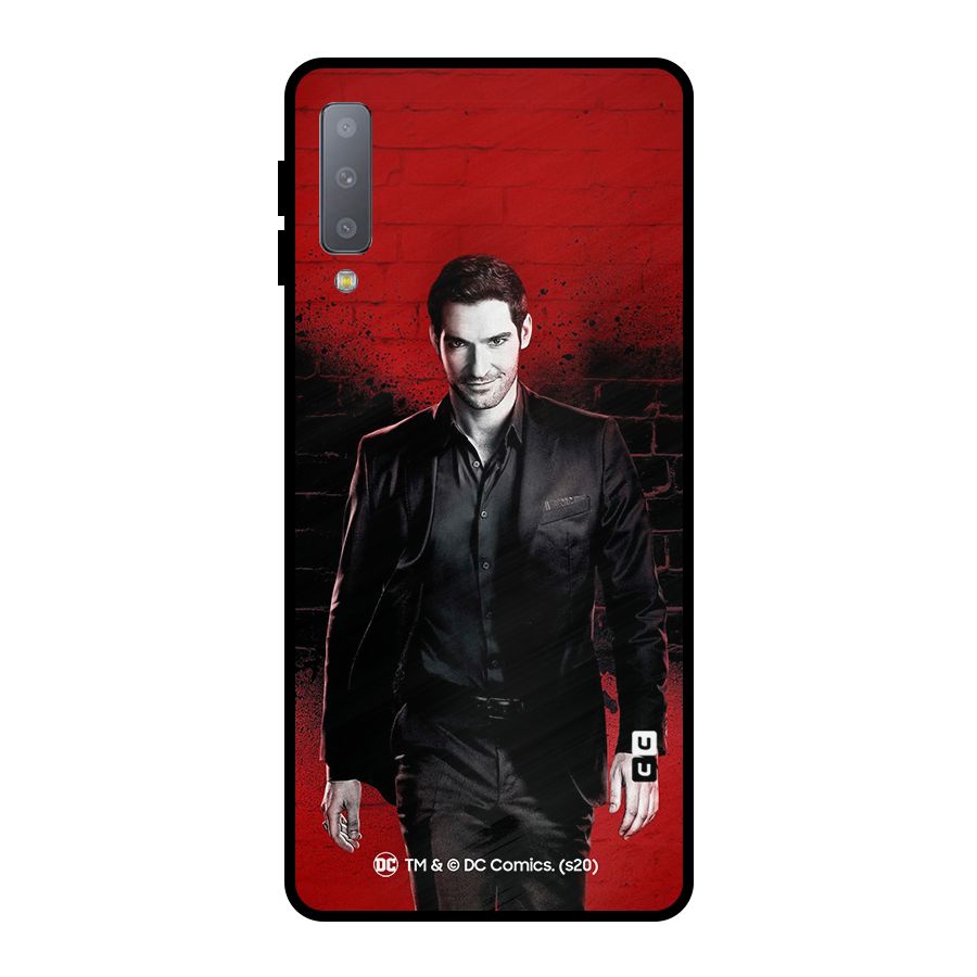 Lucifer Morningstar Wings Shadow Metal Back Case for Galaxy A7 (2018)