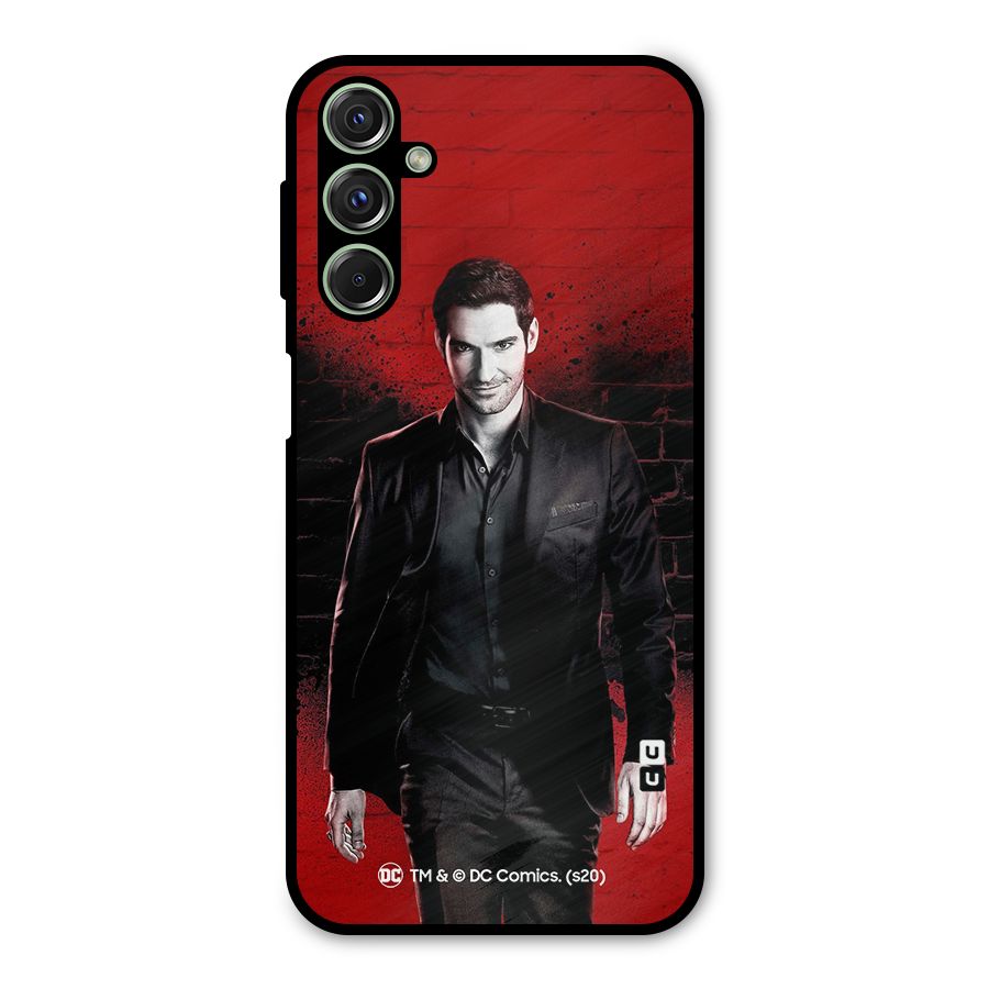 Lucifer Morningstar Wings Shadow Metal Back Case for Galaxy F34