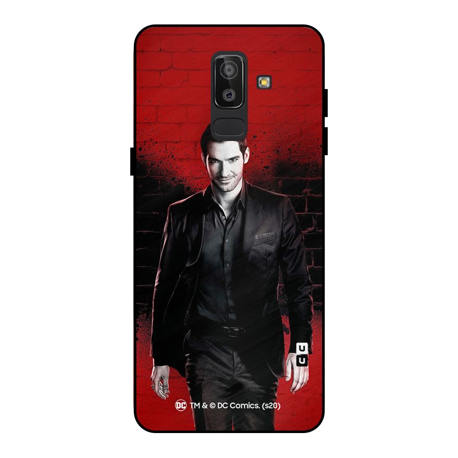 Lucifer Morningstar Wings Shadow Metal Back Case for Galaxy J8