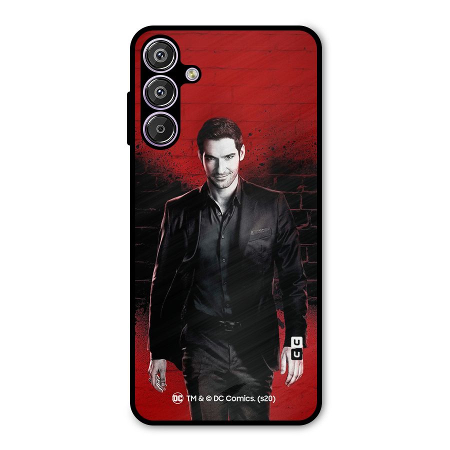 Lucifer Morningstar Wings Shadow Metal Back Case for Galaxy M15
