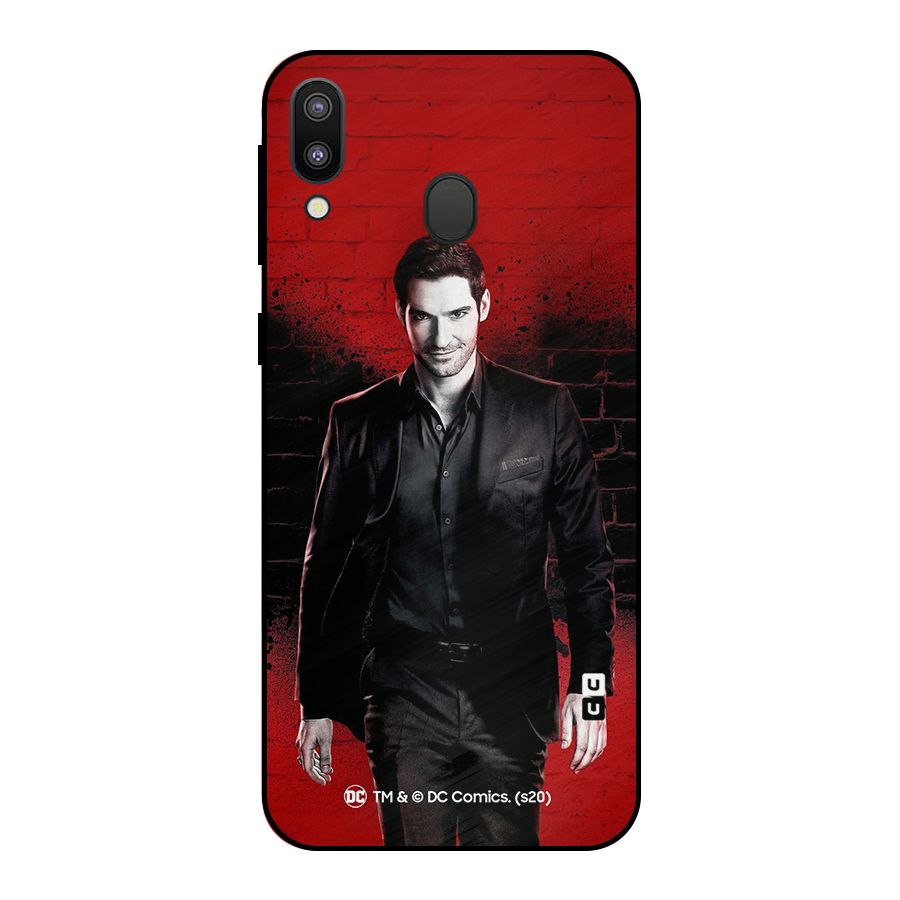 Lucifer Morningstar Wings Shadow Metal Back Case for Galaxy M20