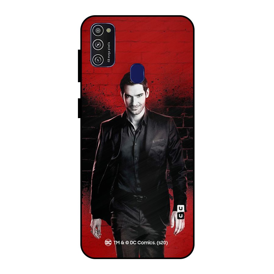 Lucifer Morningstar Wings Shadow Metal Back Case for Galaxy M30s