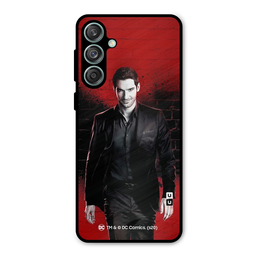 Lucifer Morningstar Wings Shadow Metal Back Case for Galaxy M55 5G