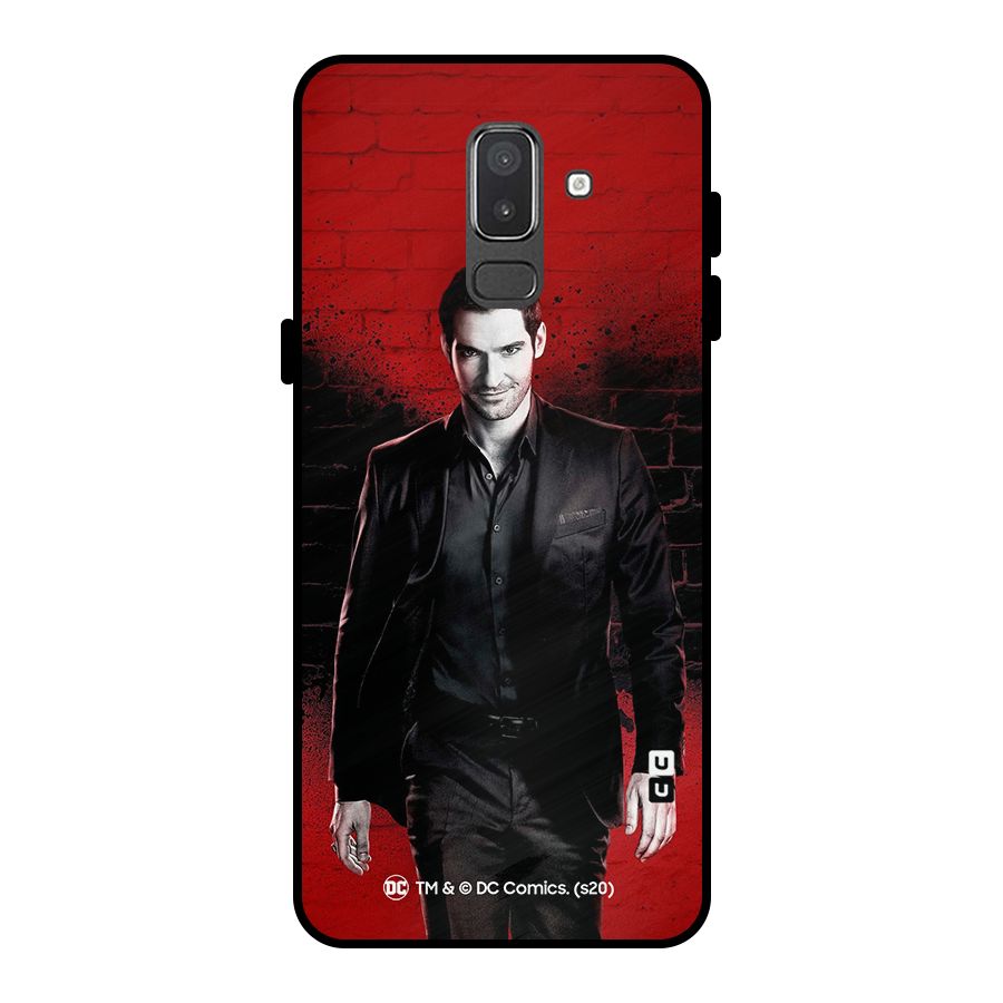 Lucifer Morningstar Wings Shadow Metal Back Case for Galaxy On8 (2018)