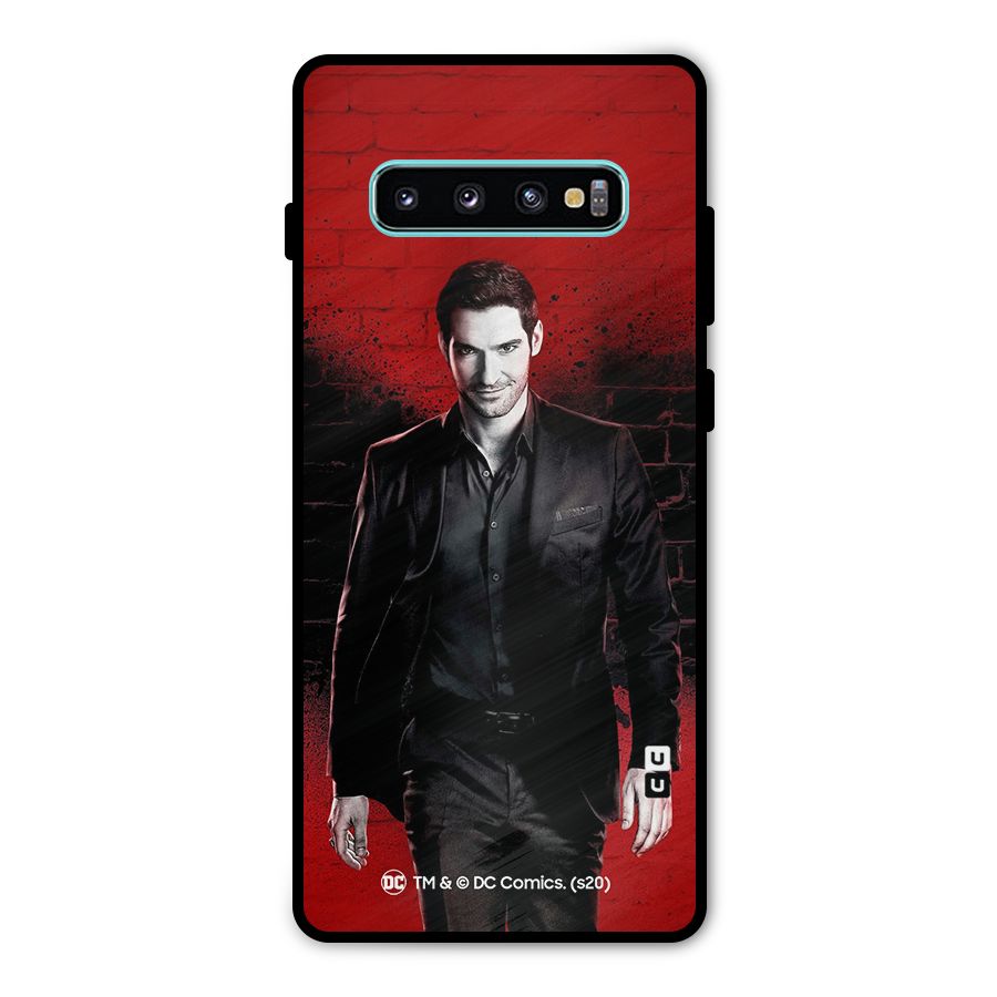 Lucifer Morningstar Wings Shadow Metal Back Case for Galaxy S10 Plus
