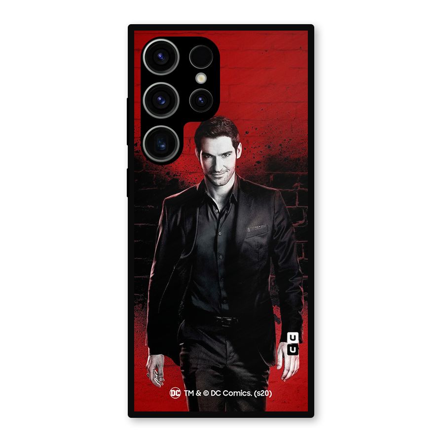 Lucifer Morningstar Wings Shadow Metal Back Case for Galaxy S23 Ultra