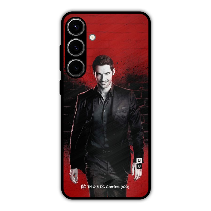 Lucifer Morningstar Wings Shadow Metal Back Case for Galaxy S24 Plus