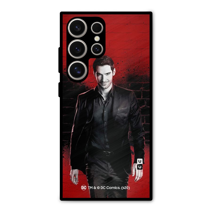 Lucifer Morningstar Wings Shadow Metal Back Case for Galaxy S24 Ultra