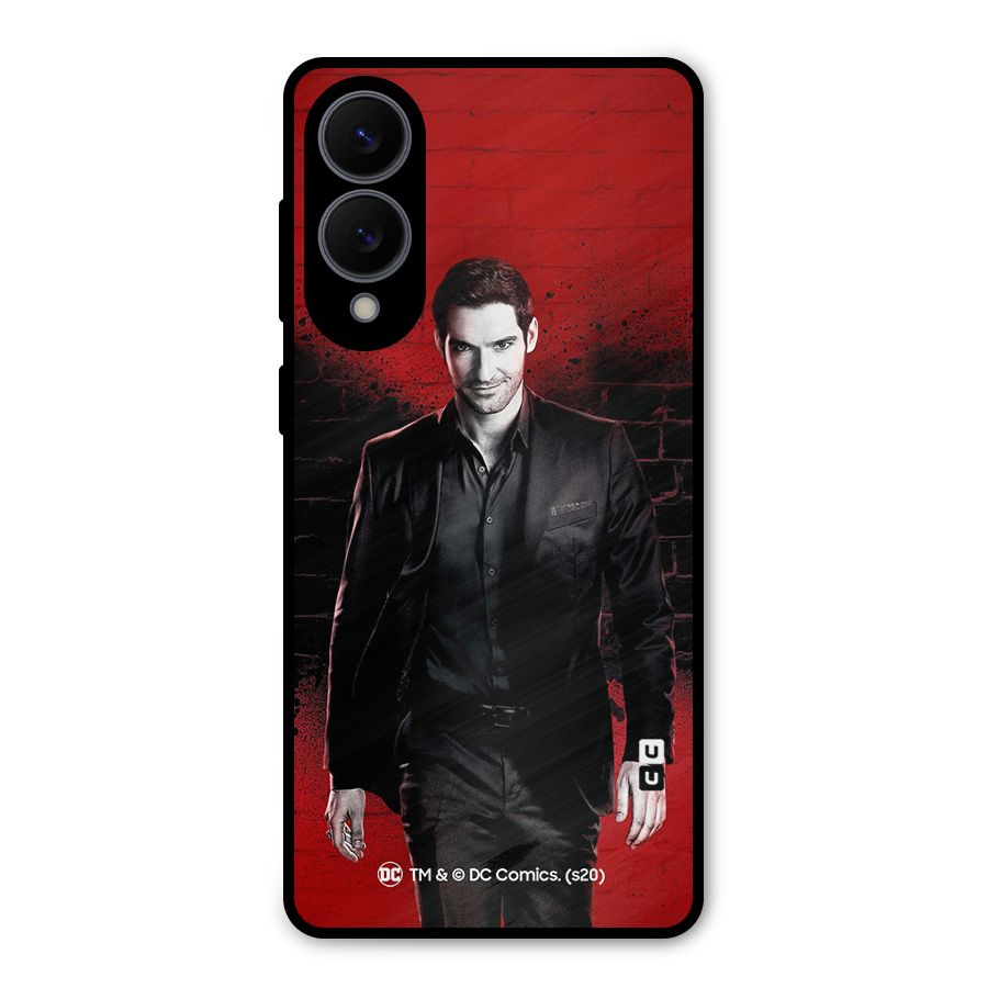 Lucifer Morningstar Wings Shadow Metal Back Case for Galaxy S25 Edge