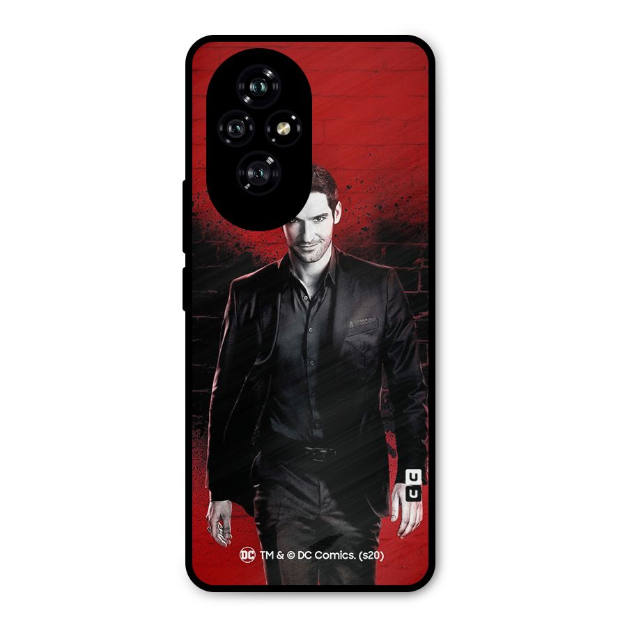 Lucifer Morningstar Wings Shadow Metal Back Case for Honor 200