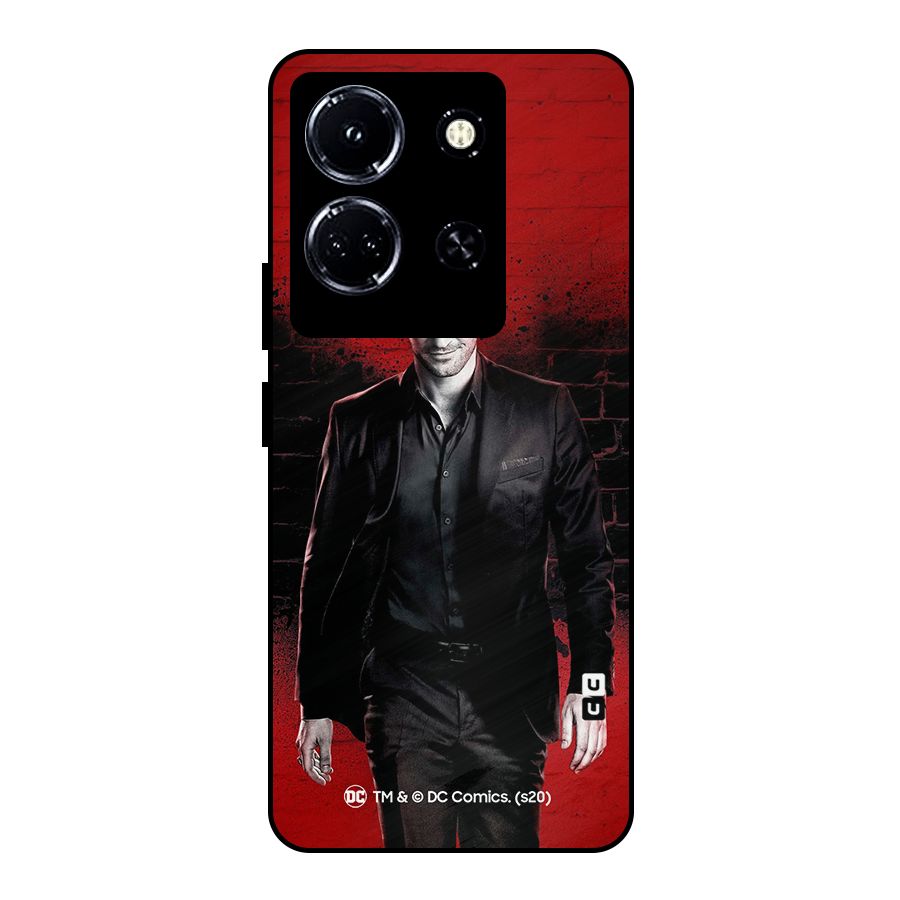 Lucifer Morningstar Wings Shadow Metal Back Case for Infinix Note 30 5G