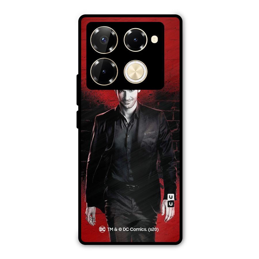 Lucifer Morningstar Wings Shadow Metal Back Case for Infinix Note 40 Pro