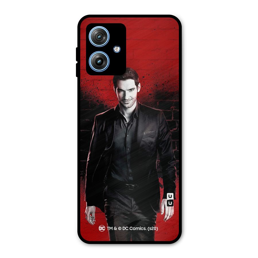 Lucifer Morningstar Wings Shadow Metal Back Case for Moto G54