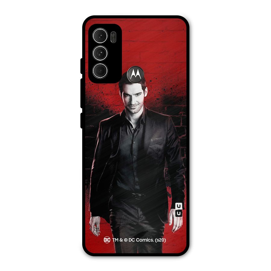 Lucifer Morningstar Wings Shadow Metal Back Case for Moto G60
