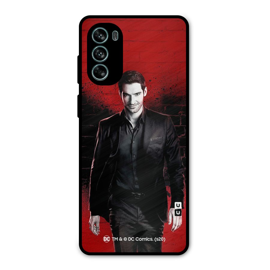 Lucifer Morningstar Wings Shadow Metal Back Case for Moto G62