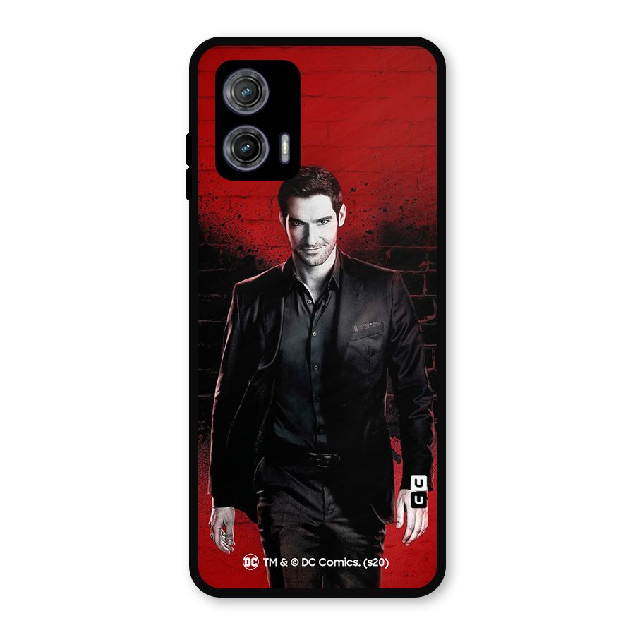 Lucifer Morningstar Wings Shadow Metal Back Case for Moto G73