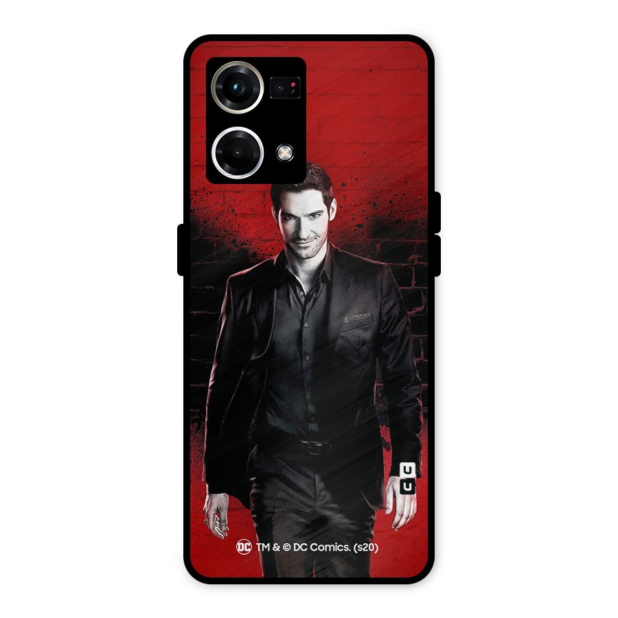 Lucifer Morningstar Wings Shadow Metal Back Case for Oppo F21s Pro 4G