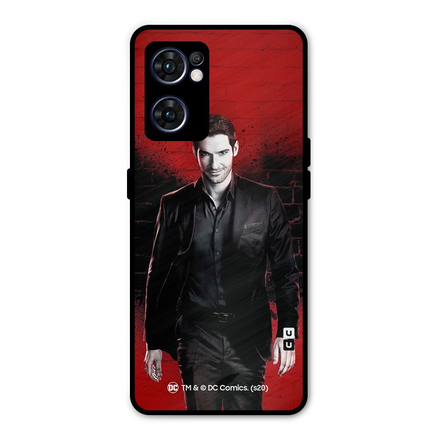 Lucifer Morningstar Wings Shadow Metal Back Case for Oppo Reno7 5G