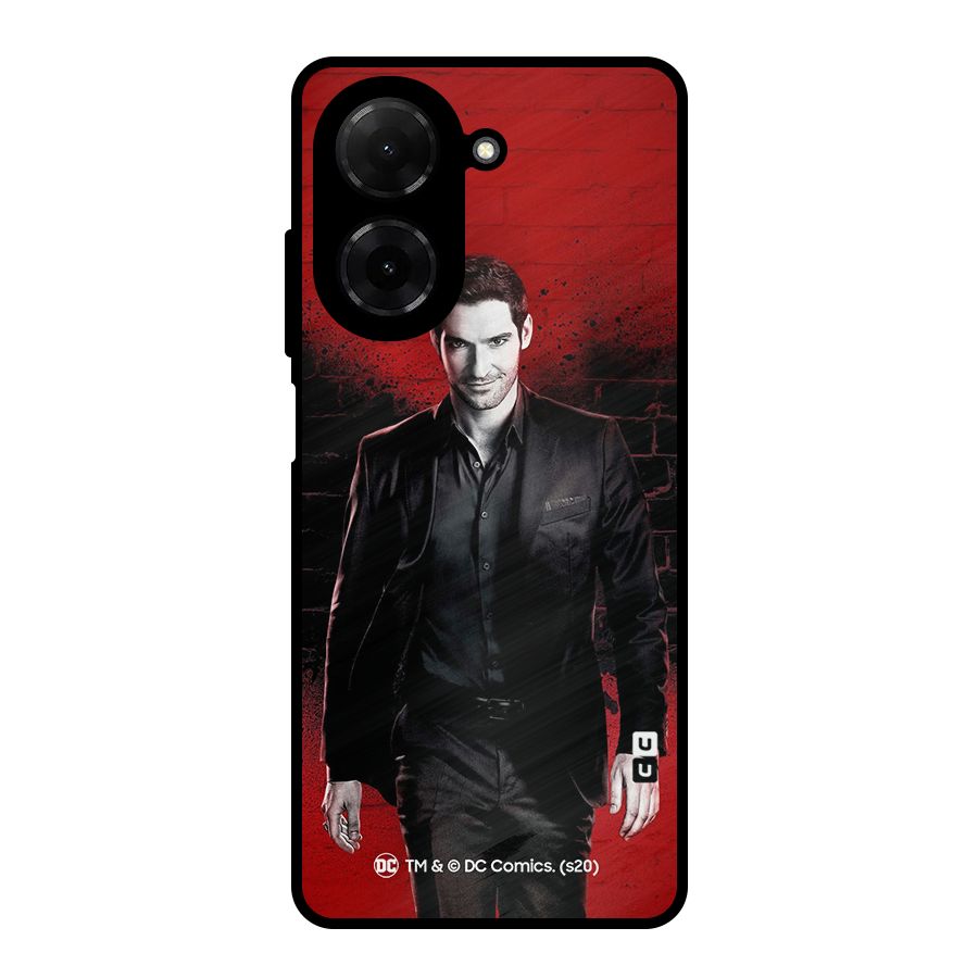 Lucifer Morningstar Wings Shadow Metal Back Case for Redmi A5 4G
