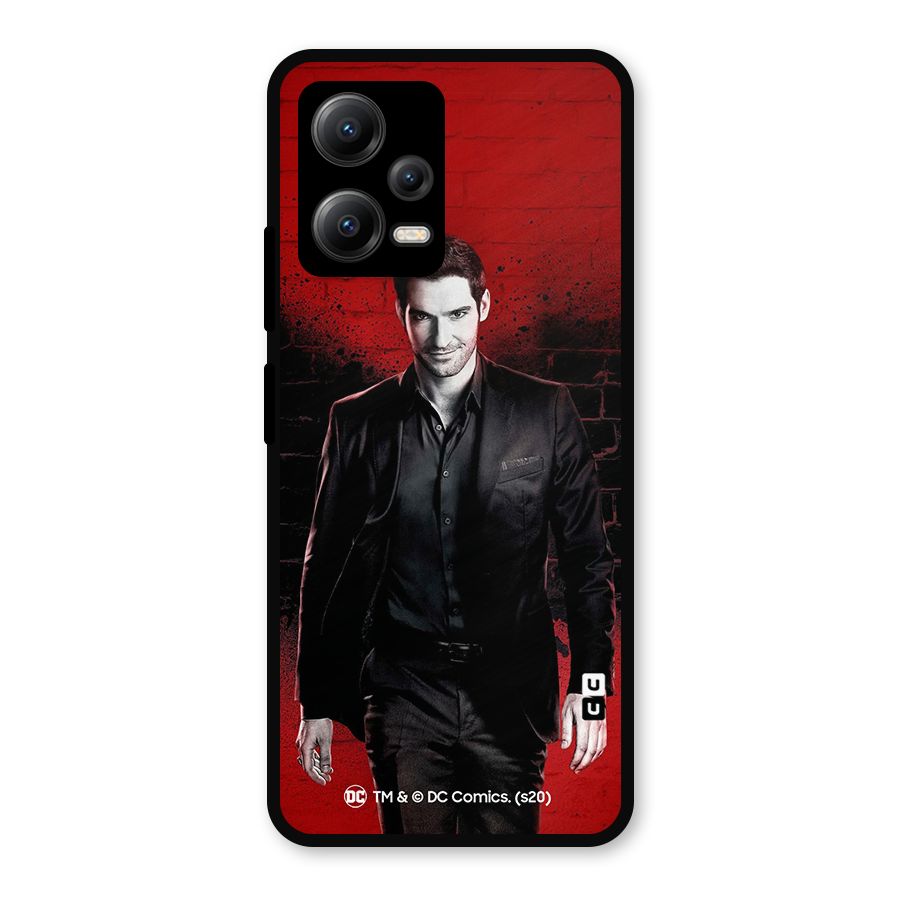 Lucifer Morningstar Wings Shadow Metal Back Case for Redmi Note 12 5G