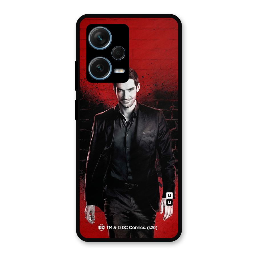 Lucifer Morningstar Wings Shadow Metal Back Case for Redmi Note 12 Pro Plus 5G