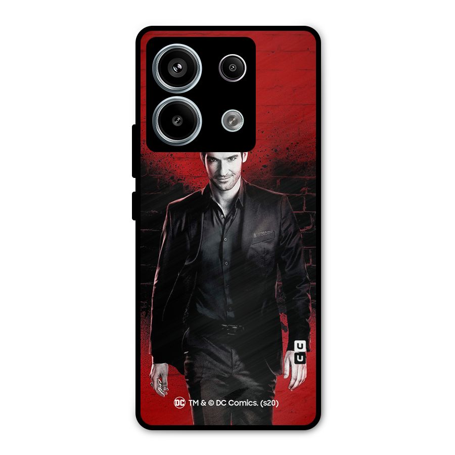 Lucifer Morningstar Wings Shadow Metal Back Case for Redmi Note 13 Pro 5G