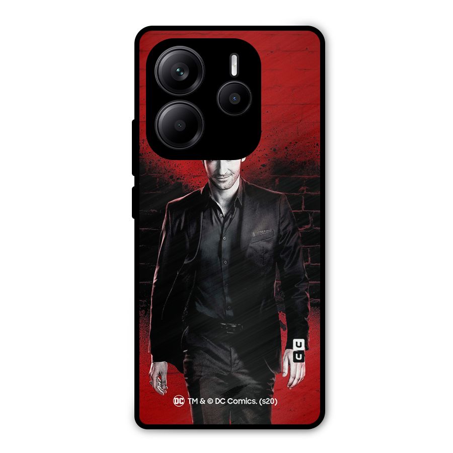Lucifer Morningstar Wings Shadow Metal Back Case for Redmi Note 14 5G
