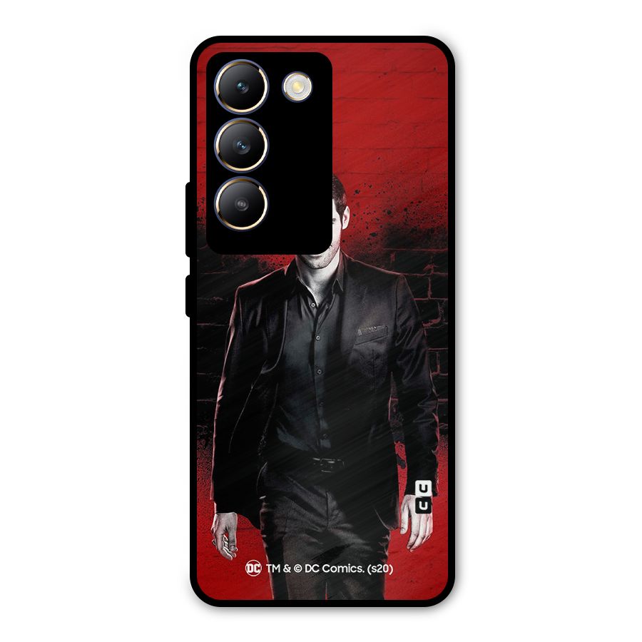 Lucifer Morningstar Wings Shadow Metal Back Case for Vivo T3 5G