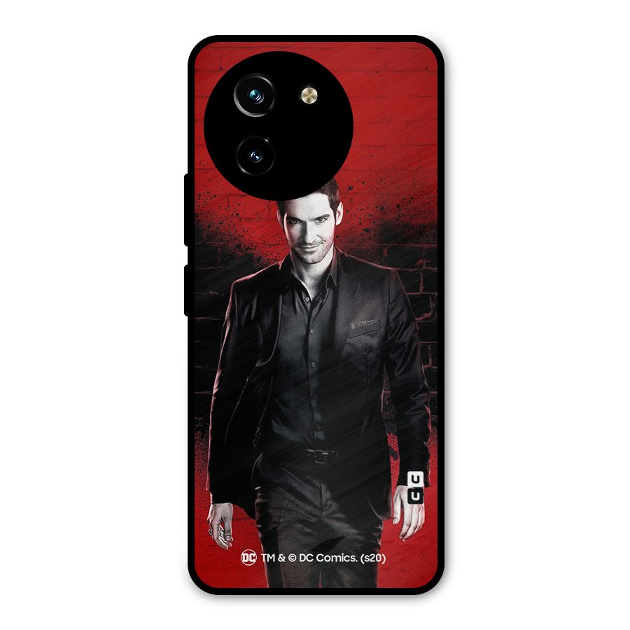 Lucifer Morningstar Wings Shadow Metal Back Case for Vivo T3x