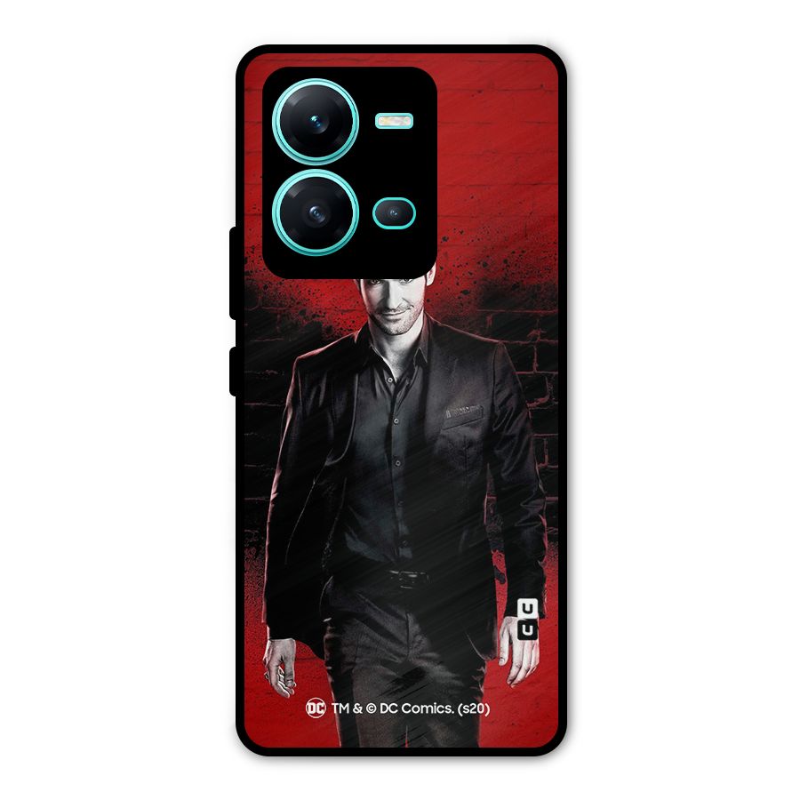 Lucifer Morningstar Wings Shadow Metal Back Case for Vivo V25