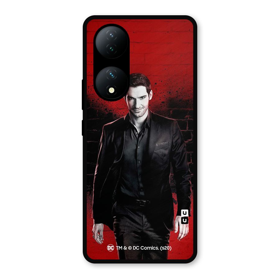Lucifer Morningstar Wings Shadow Metal Back Case for Vivo Y100