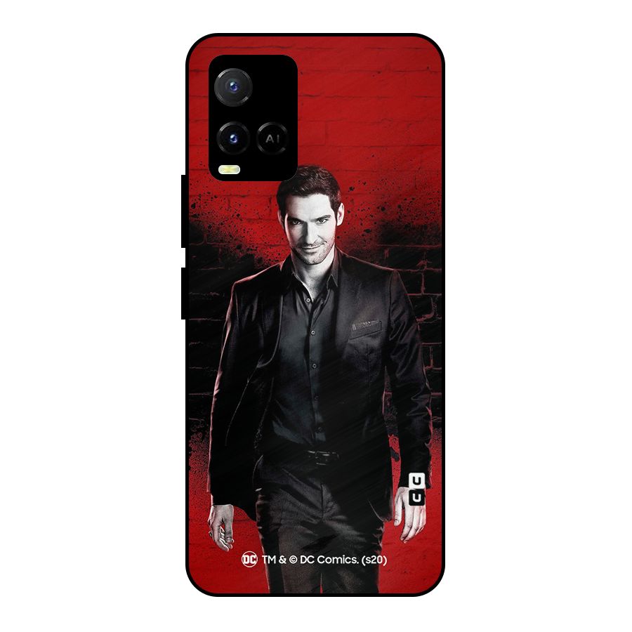 Lucifer Morningstar Wings Shadow Metal Back Case for Vivo Y21 2021