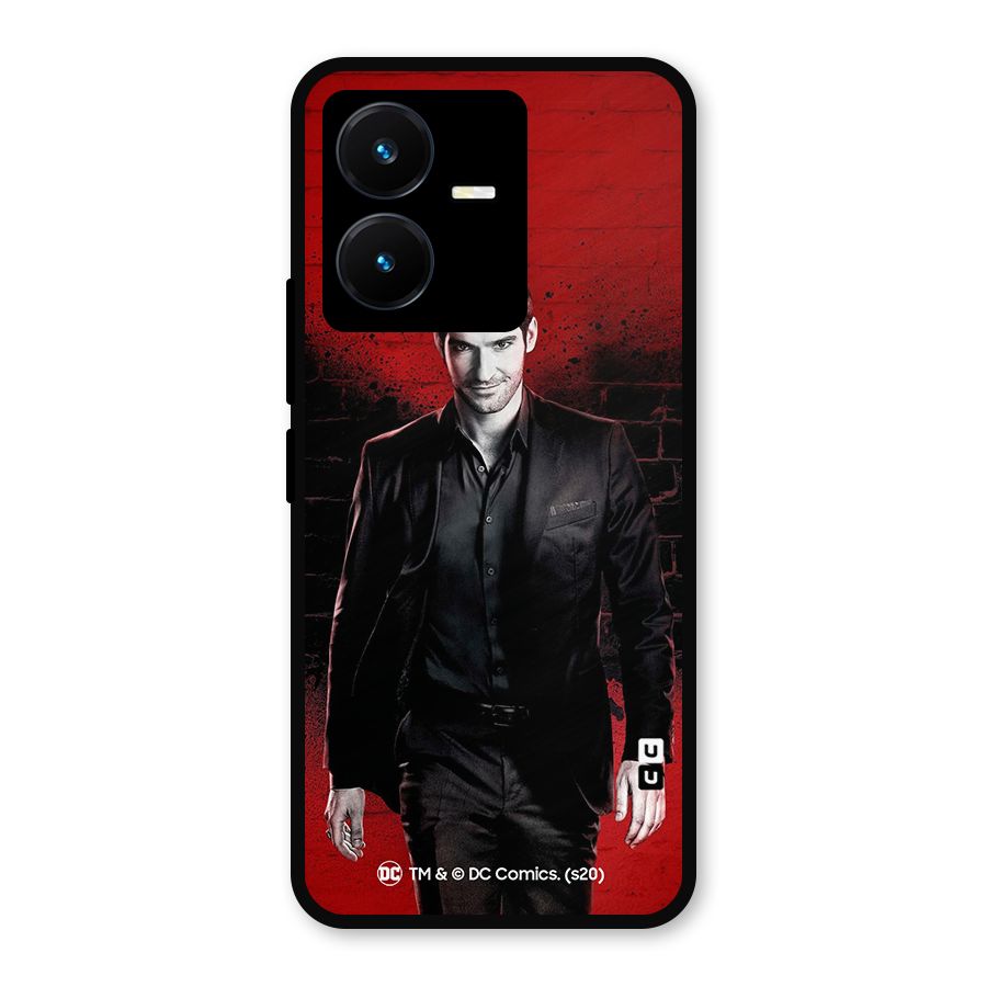 Lucifer Morningstar Wings Shadow Metal Back Case for Vivo Y22