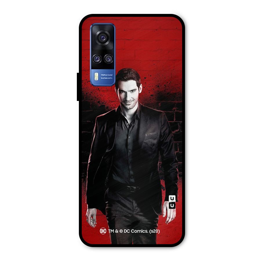 Lucifer Morningstar Wings Shadow Metal Back Case for Vivo Y31