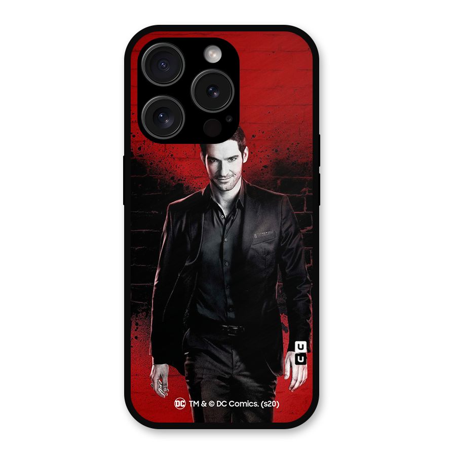 Lucifer Morningstar Wings Shadow Metal Back Case for iPhone 15 Pro