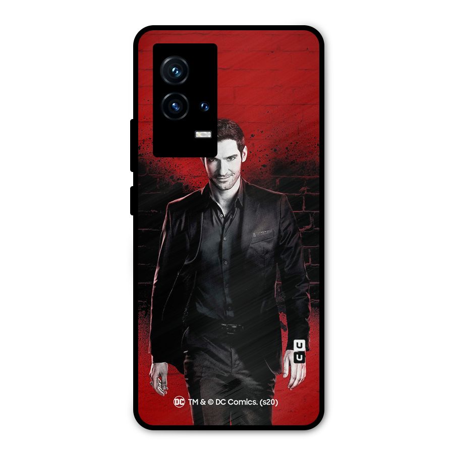 Lucifer Morningstar Wings Shadow Metal Back Case for iQOO 9 5G