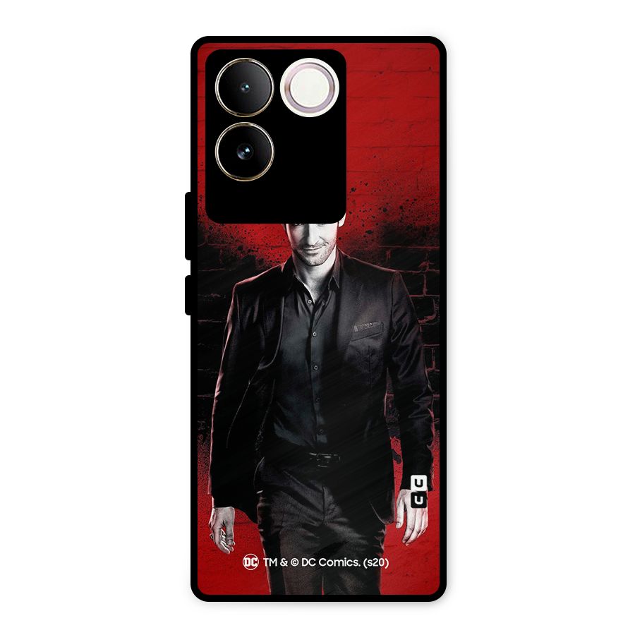 Lucifer Morningstar Wings Shadow Metal Back Case for iQOO Z7 Pro