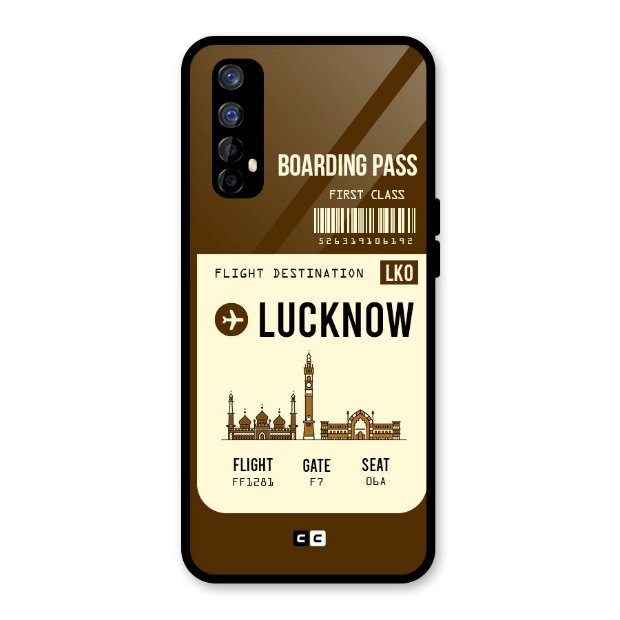 Lucknow Boarding Pass Glass Back Case for Realme Narzo 20 Pro