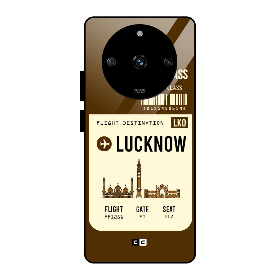 Lucknow Boarding Pass Glass Back Case for Realme Narzo 60 5G