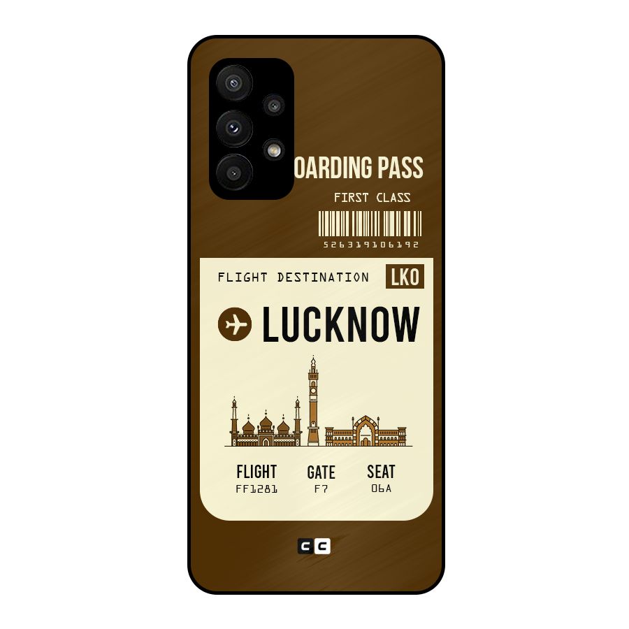 Lucknow Boarding Pass Metal Back Case for Galaxy A23