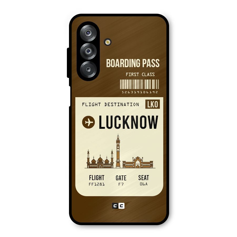 Lucknow Boarding Pass Metal Back Case for Galaxy A26