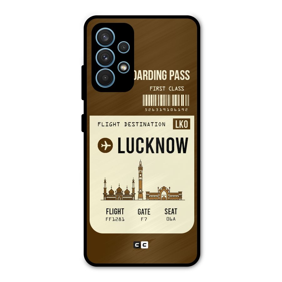 Lucknow Boarding Pass Metal Back Case for Galaxy A32